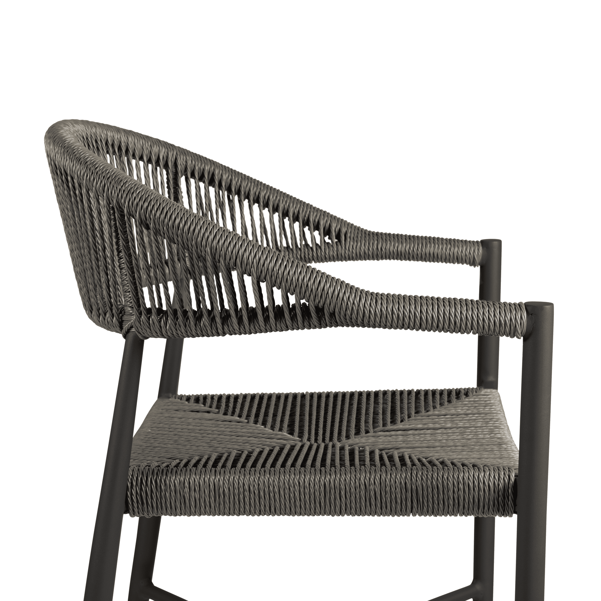 Atlantic Stacking Bar Stool - Dark Grey