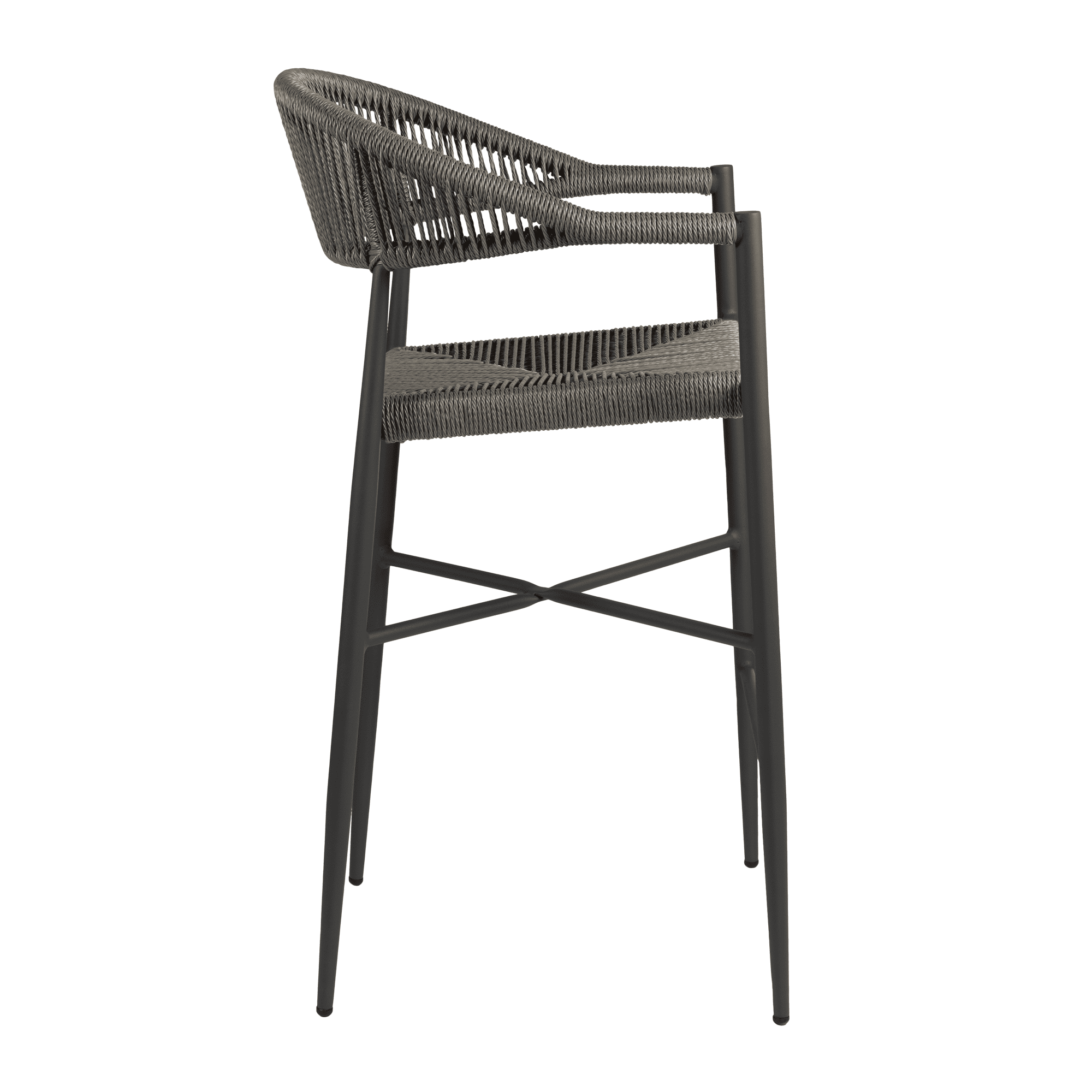Atlantic Stacking Bar Stool - Dark Grey