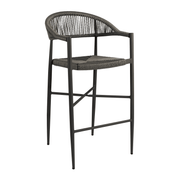 Atlantic Stacking Bar Stool - Dark Grey