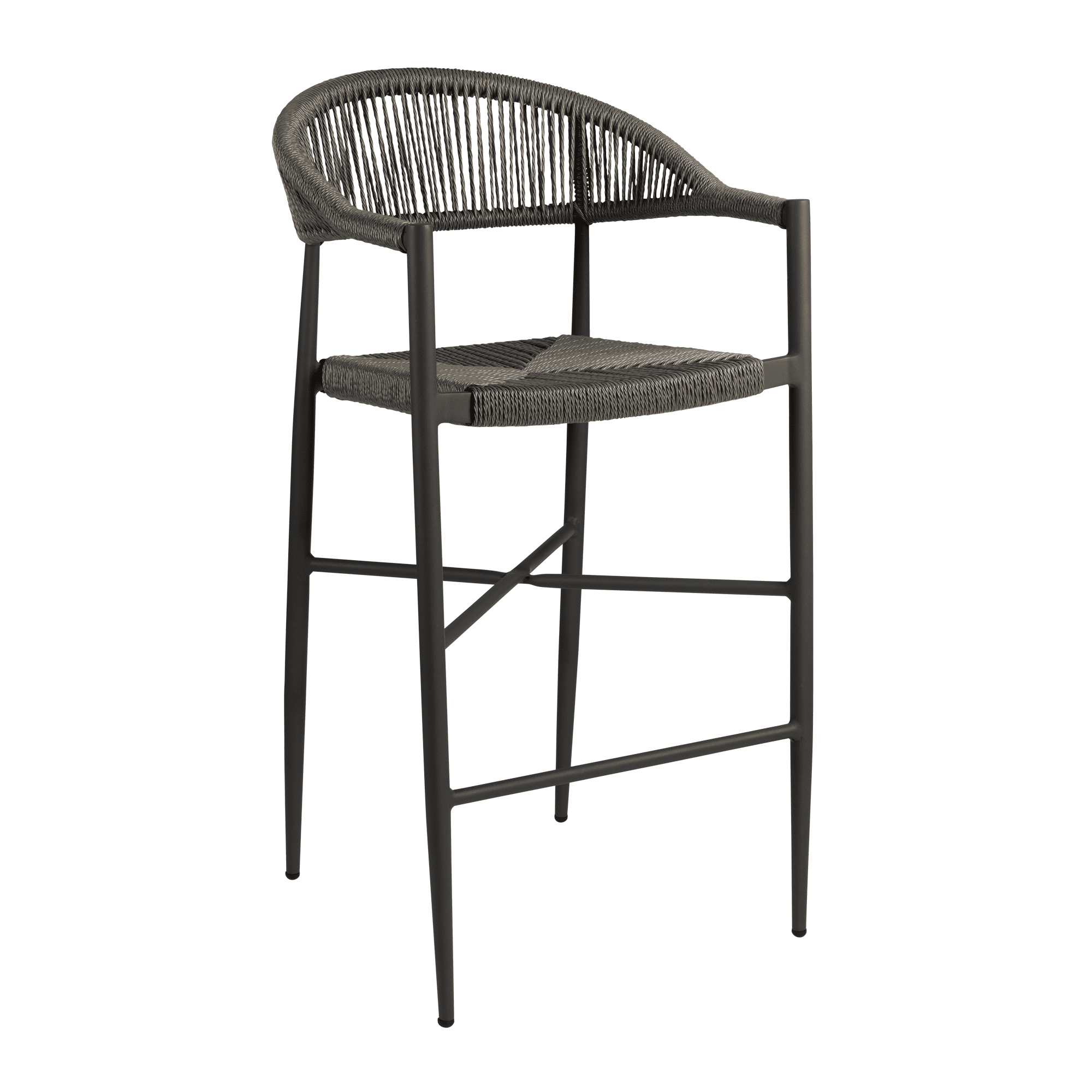 Atlantic Stacking Bar Stool - Dark Grey