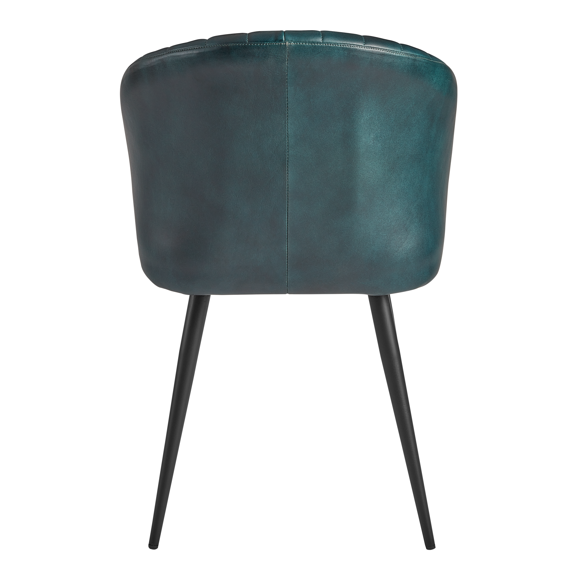Brooklyn Leather Tub Chair - Vintage Blue