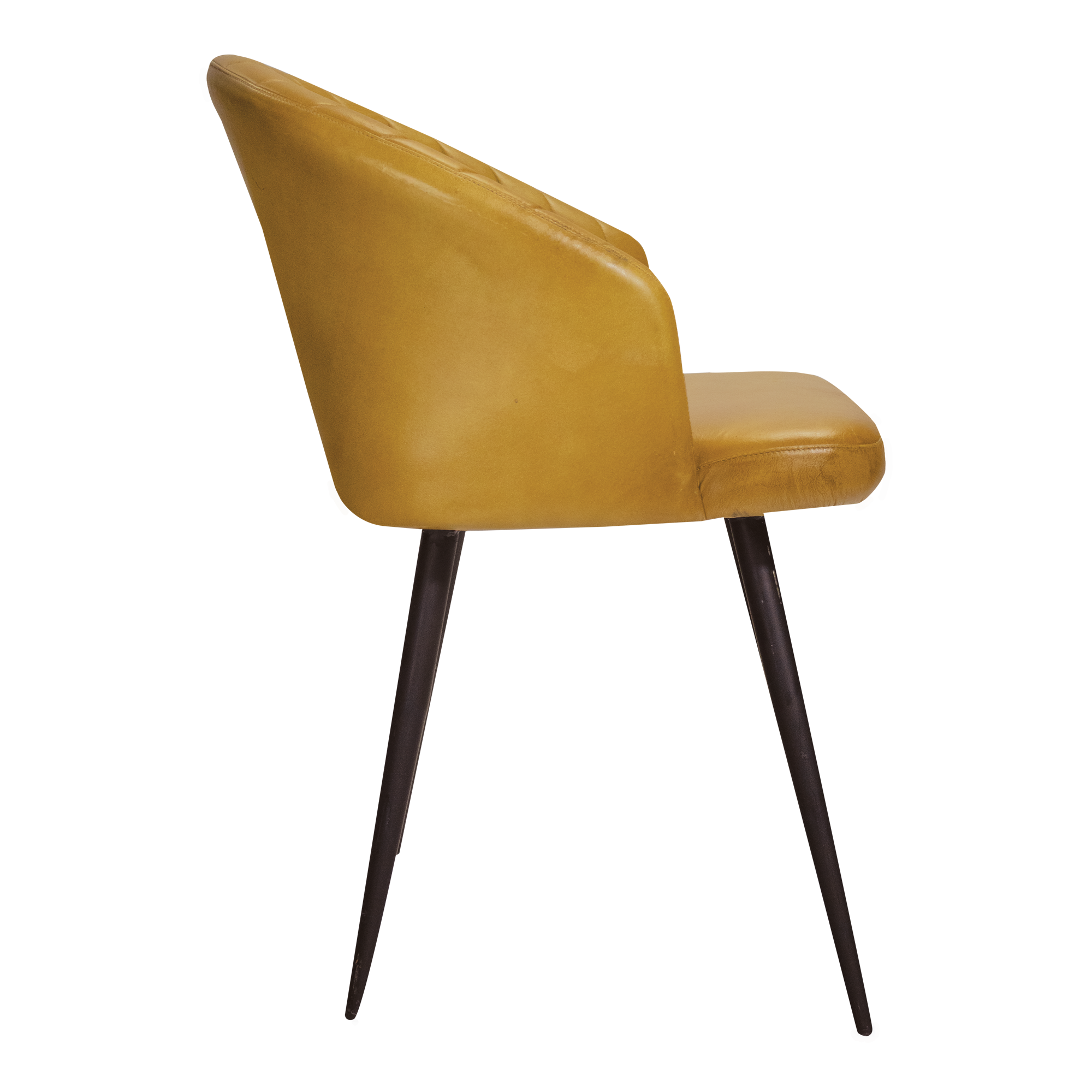 Brooklyn Leather Tub Chair - Vintage Gold