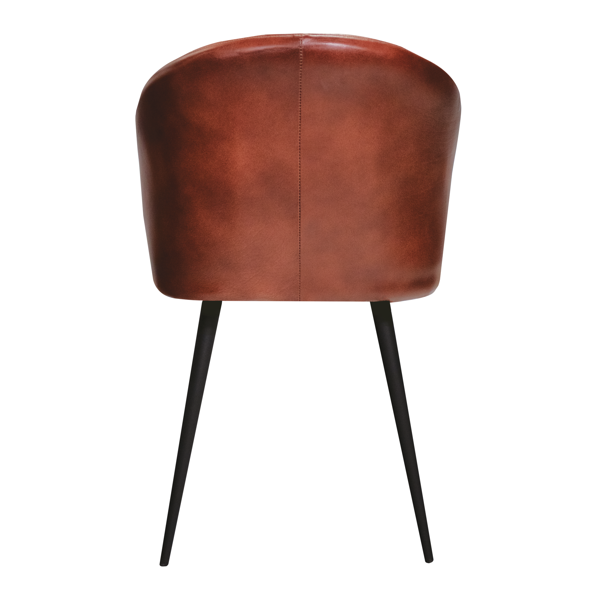 Brooklyn Leather Tub Chair - Vintage Red