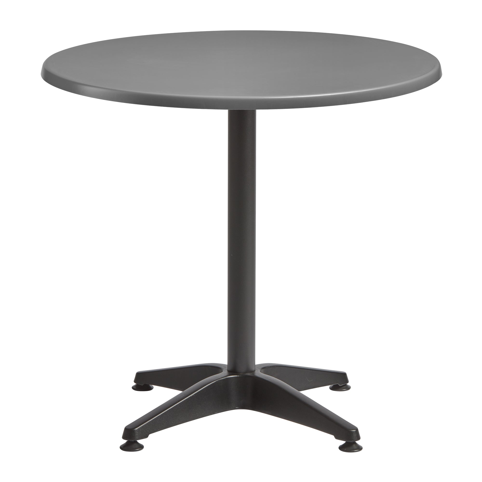 Enduratop Complete Dining Table - 70cm Diameter - Grey with Alby Black Base