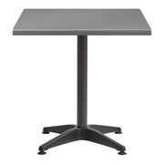 Enduratop Complete Dining Table - 70x70cm Square - Grey with Alby Black Base