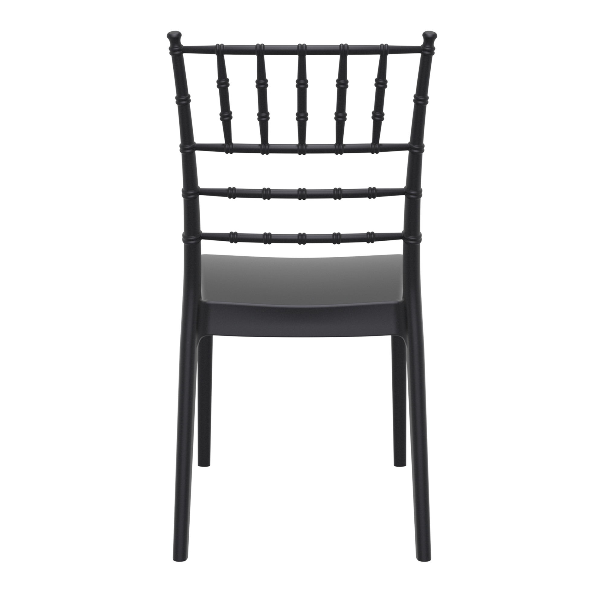 Josephine Stacking Side Chair - Black