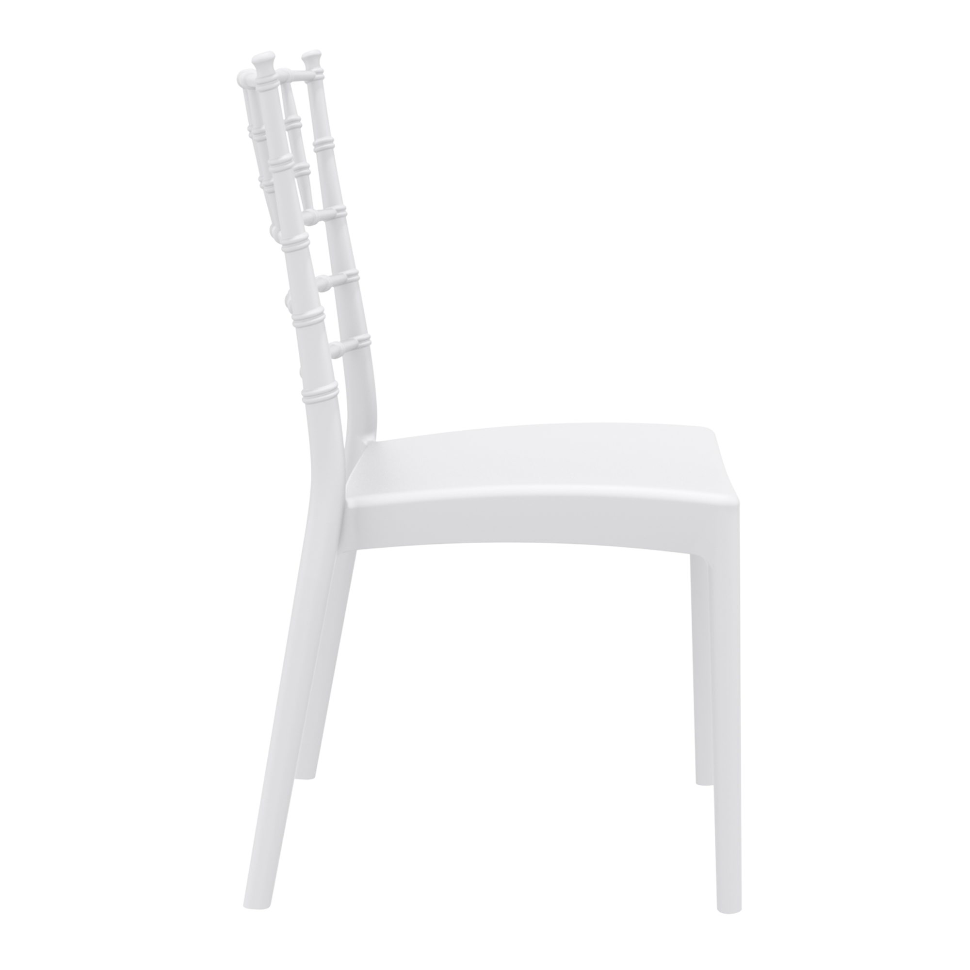 Josephine Stacking Side Chair - White