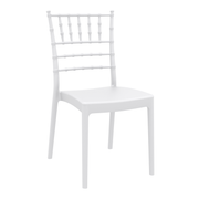 Josephine Stacking Side Chair - White