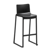 Kasar Set - 20x Black Stacking Bar Stools & Storage Trolley