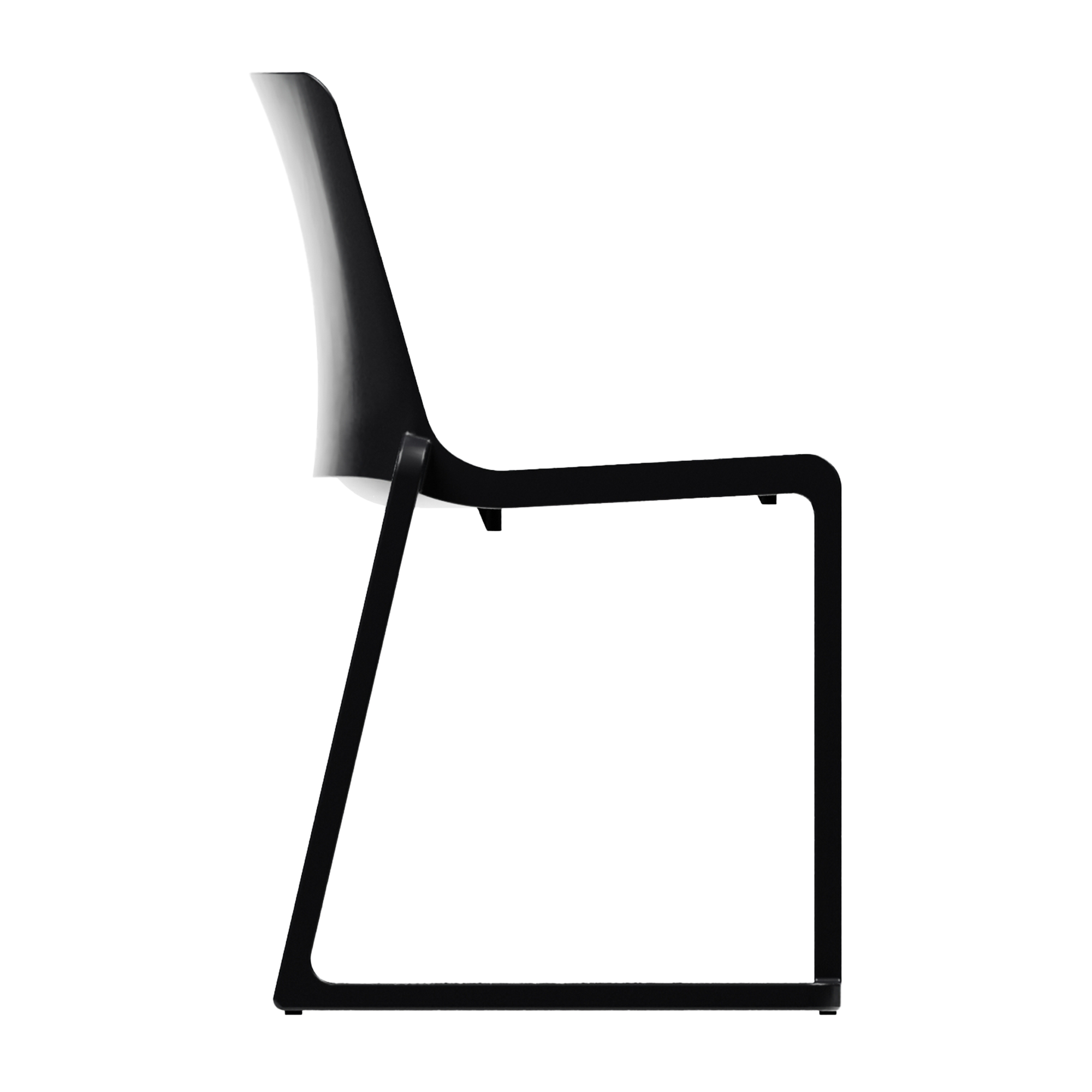 Kasar Set - 20x Black Stacking Side Chairs & Storage Trolley