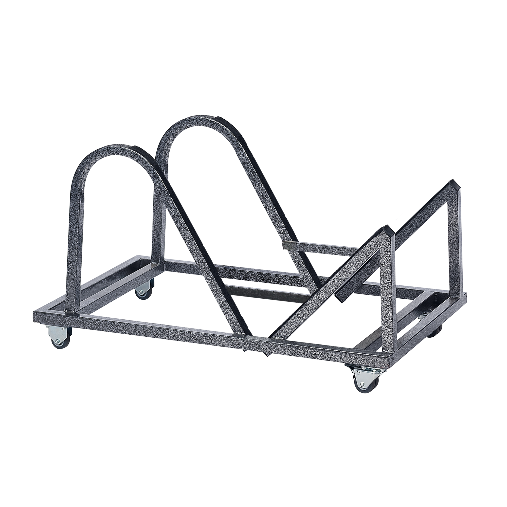 Kasar Set - 20x Black Stacking Side Chairs & Storage Trolley