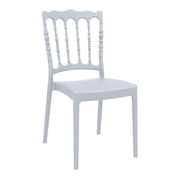 Napoleon Stacking Side Chair - Silver Grey