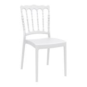 Napoleon Stacking Side Chair - White