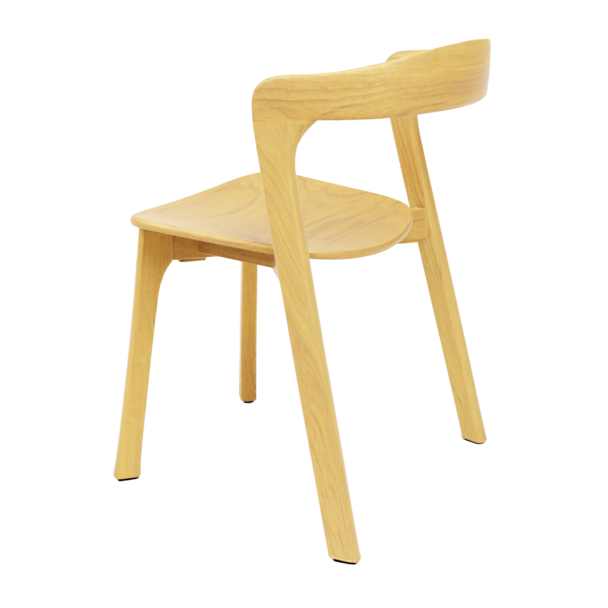 Nina Stacking Side Chair - Natural Oak
