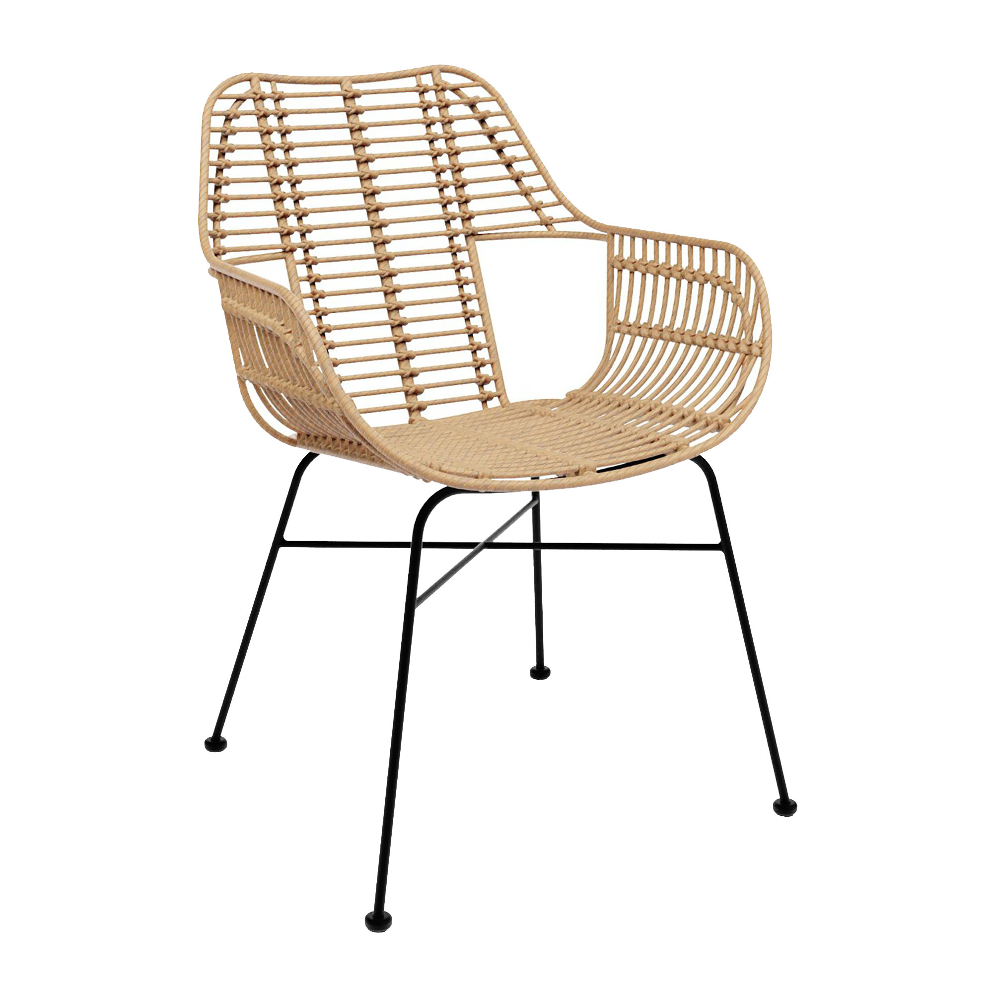 Palm Stacking Arm Chair - Natural