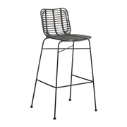 Palm Stacking Bar Stool - Black