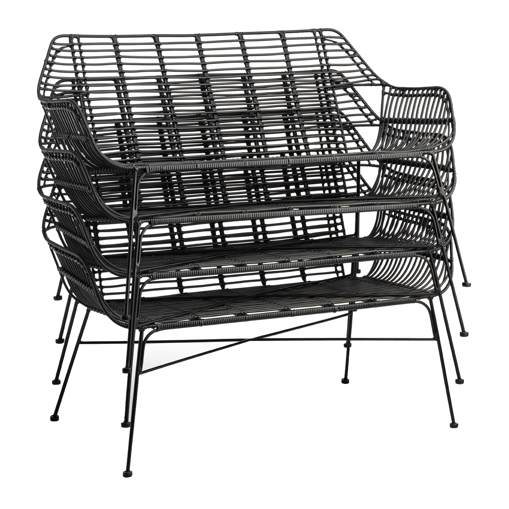 Palm Stacking Sofa - Black
