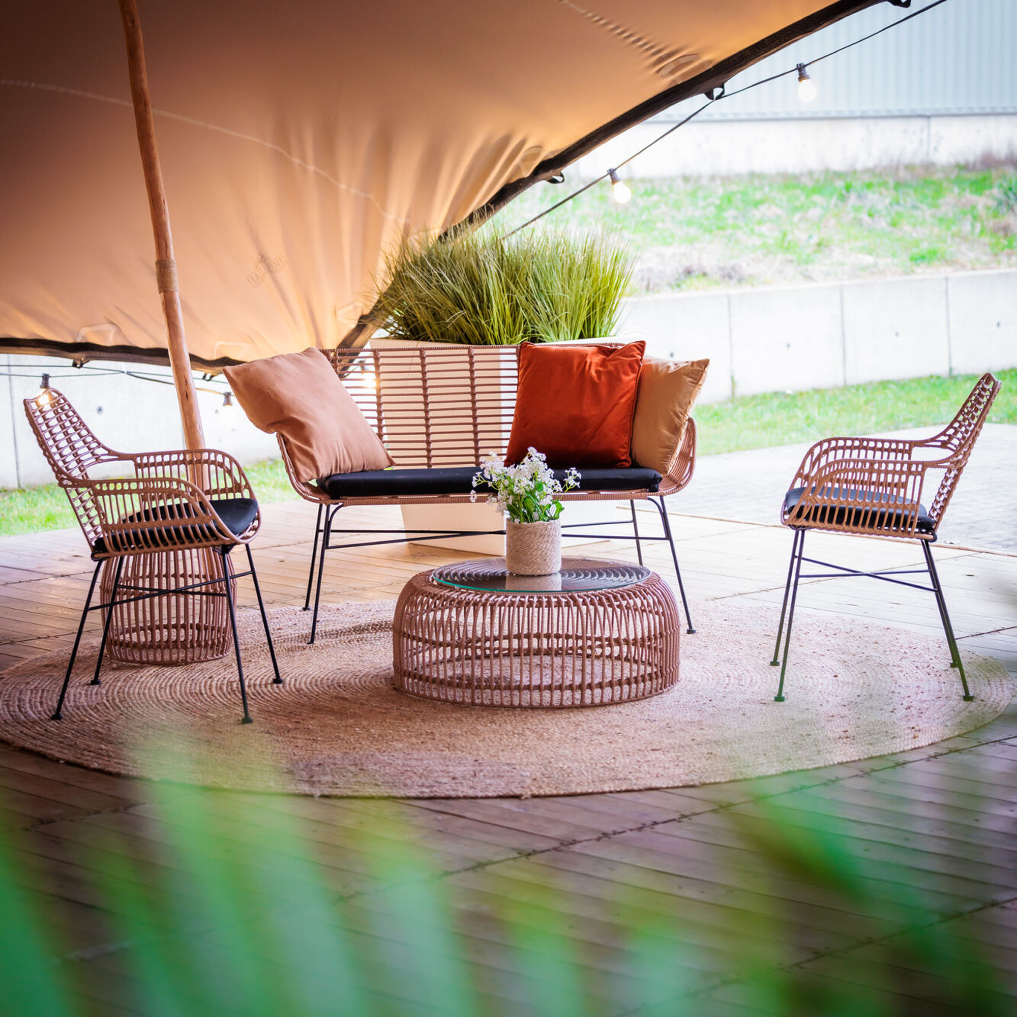 Palm Stacking Coffee Table - Natural