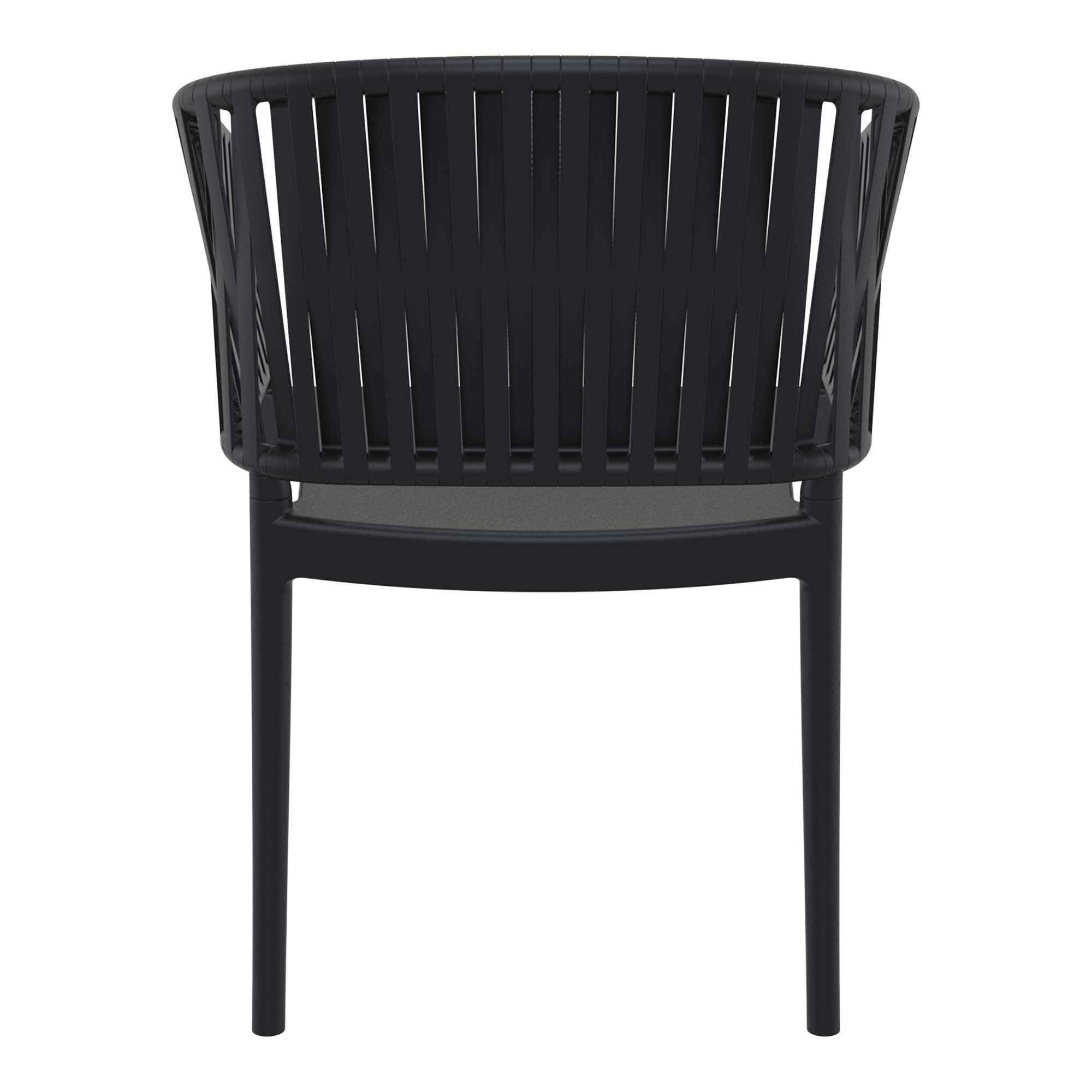 Portofino Stacking Armchair - Black