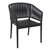 Portofino Stacking Armchair - Black