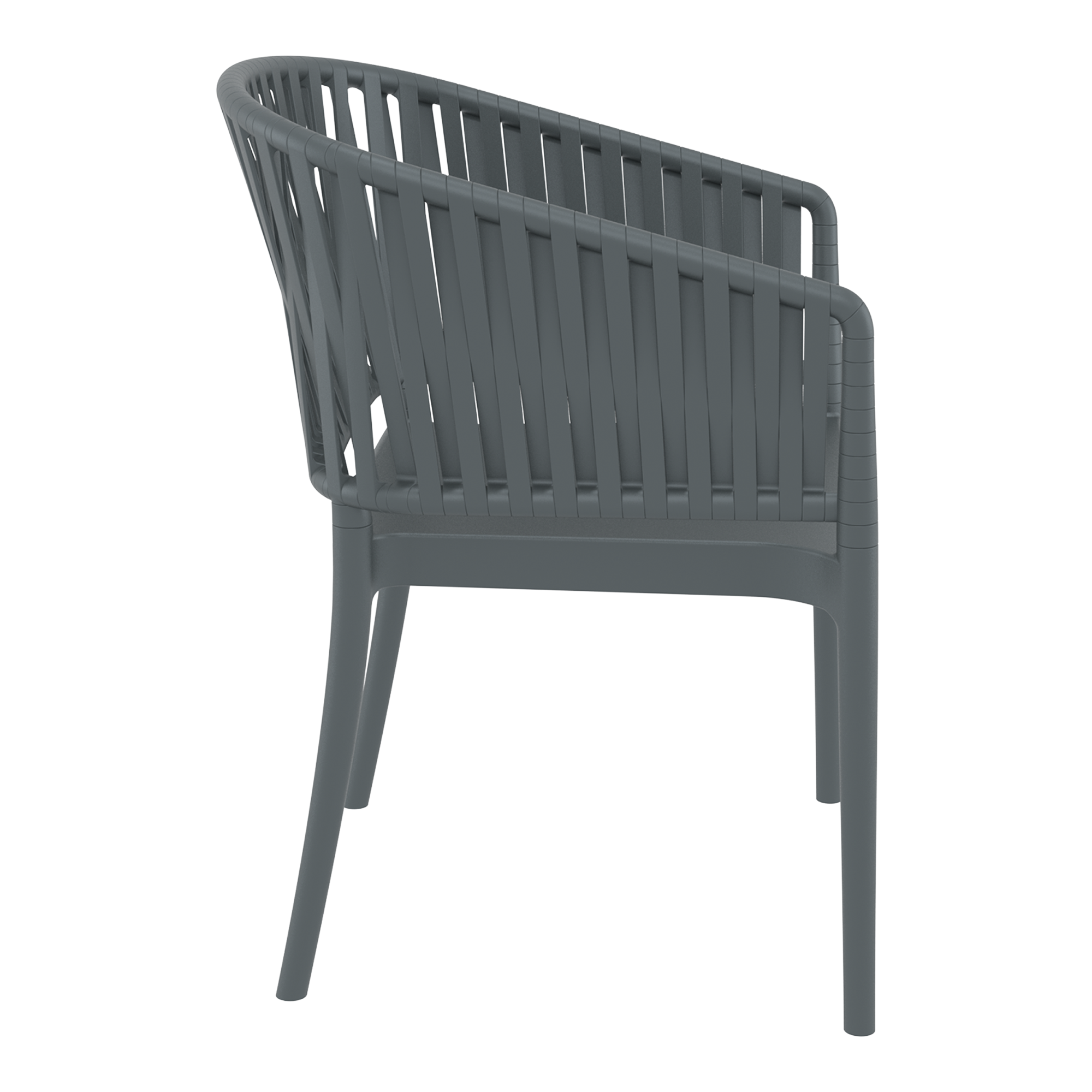Portofino Stacking Armchair - Dark Grey
