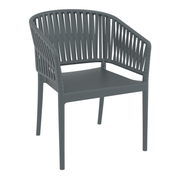 Portofino Stacking Armchair - Dark Grey