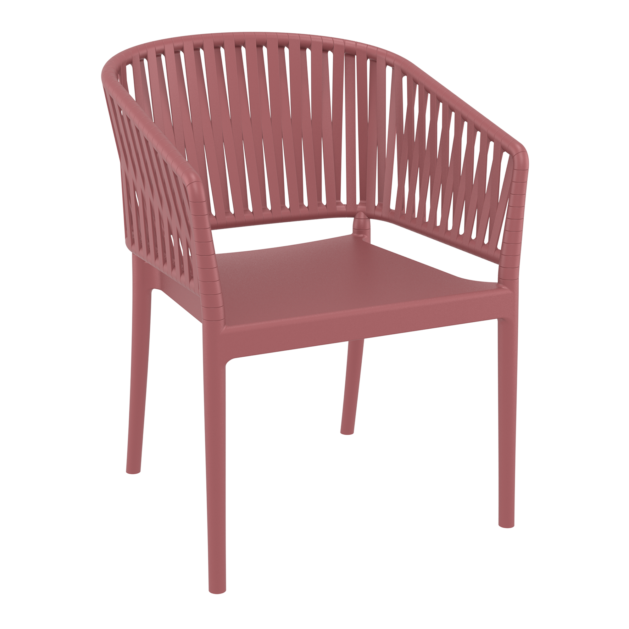Portofino Stacking Armchair - Marsala