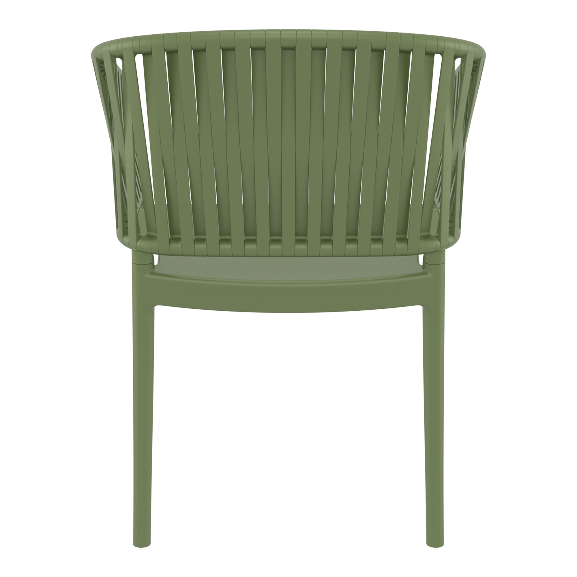 Portofino Stacking Armchair - Olive Green