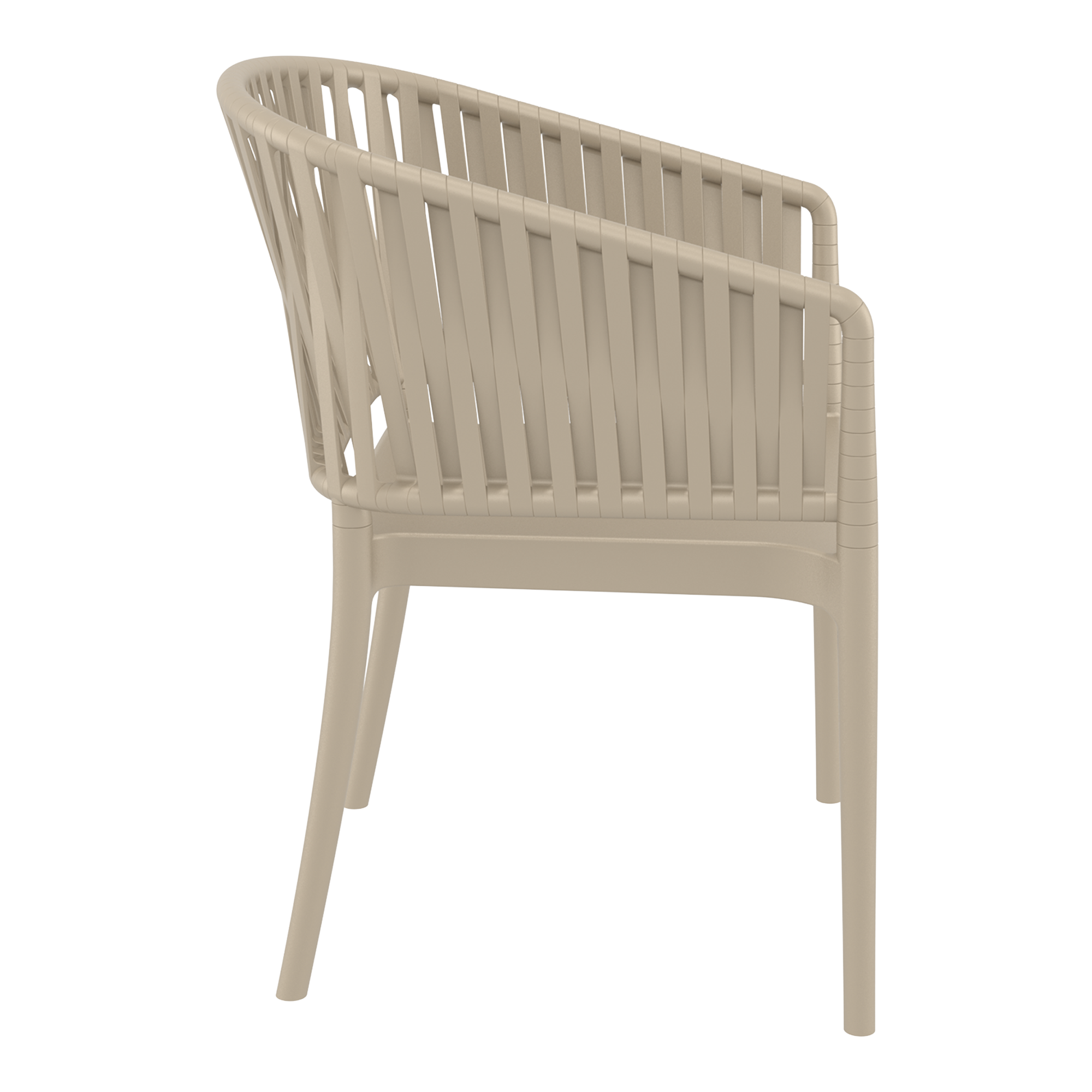 Portofino Stacking Armchair - Taupe
