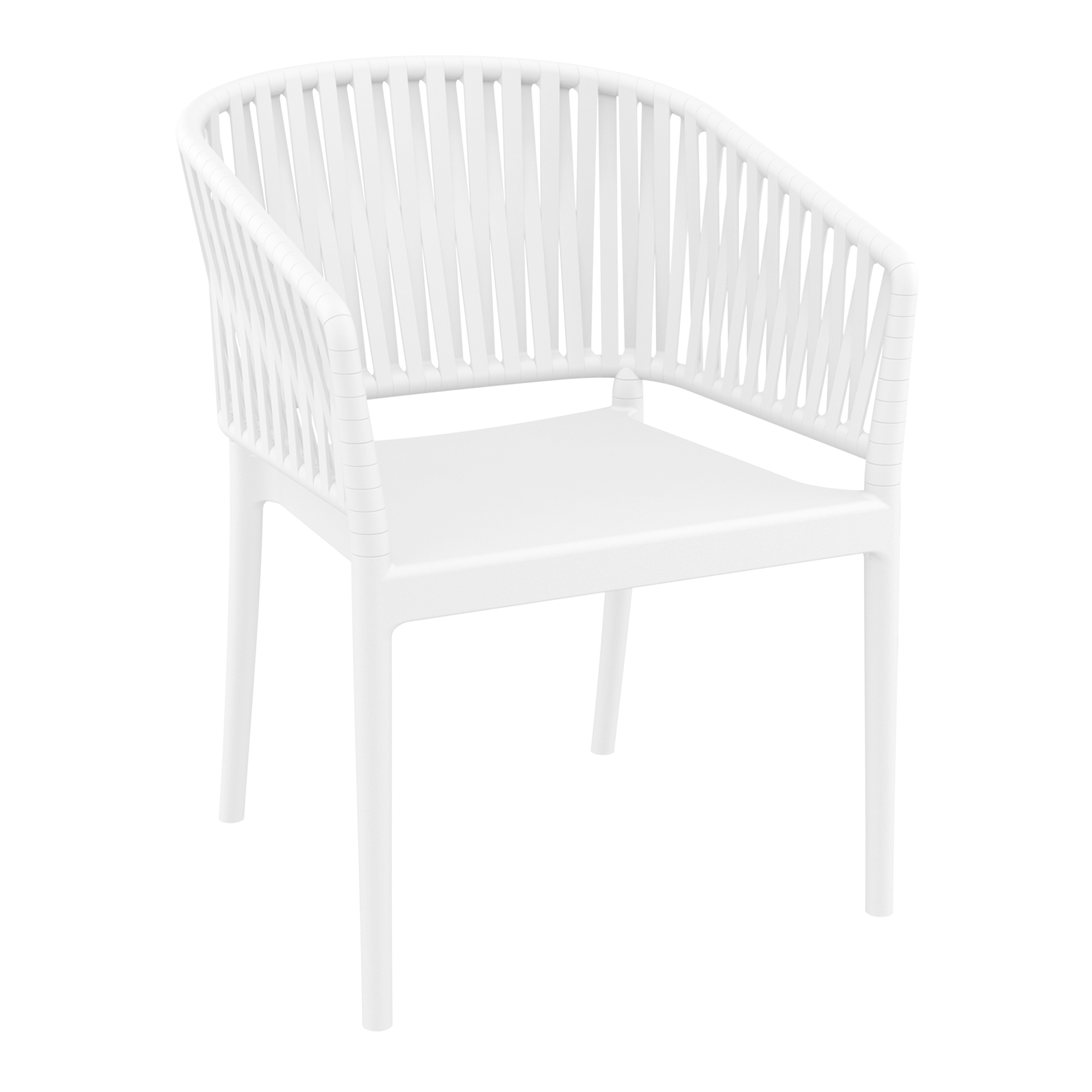 Portofino Stacking Armchair - White