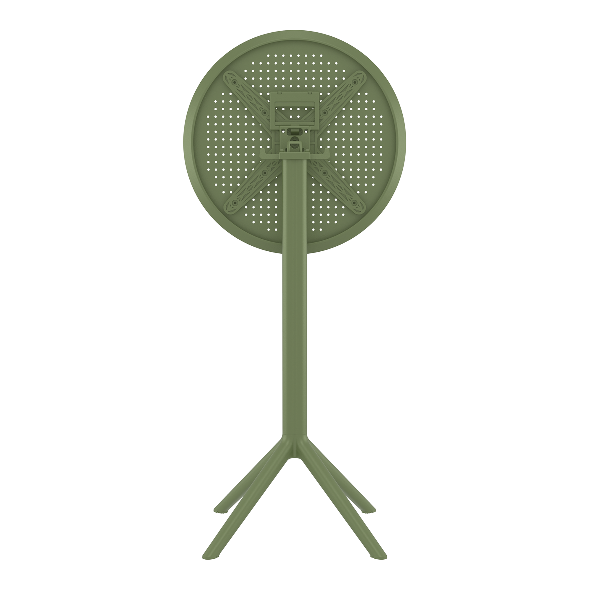 Sky Folding Bar Table - 60cm Diameter - Olive Green