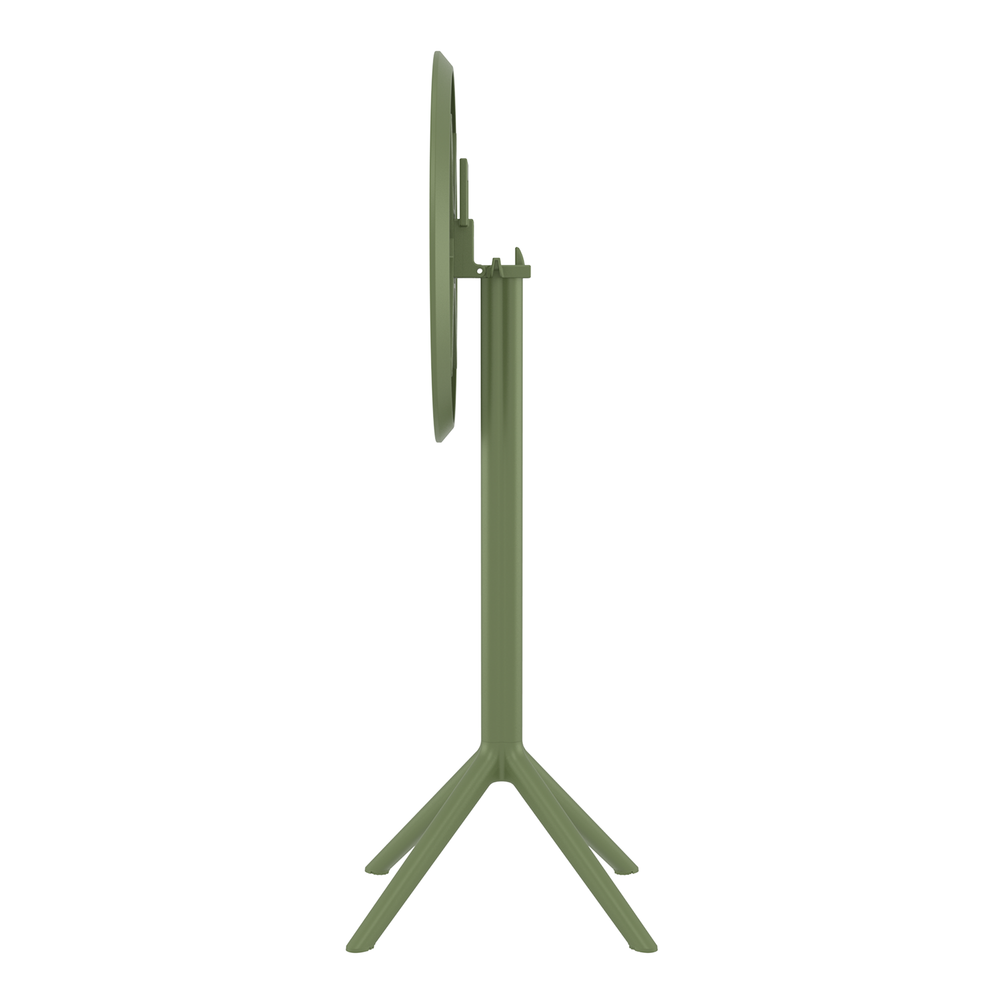 Sky Folding Bar Table - 60cm Diameter - Olive Green