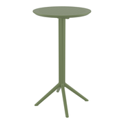 Sky Folding Bar Table - 60cm Diameter - Olive Green