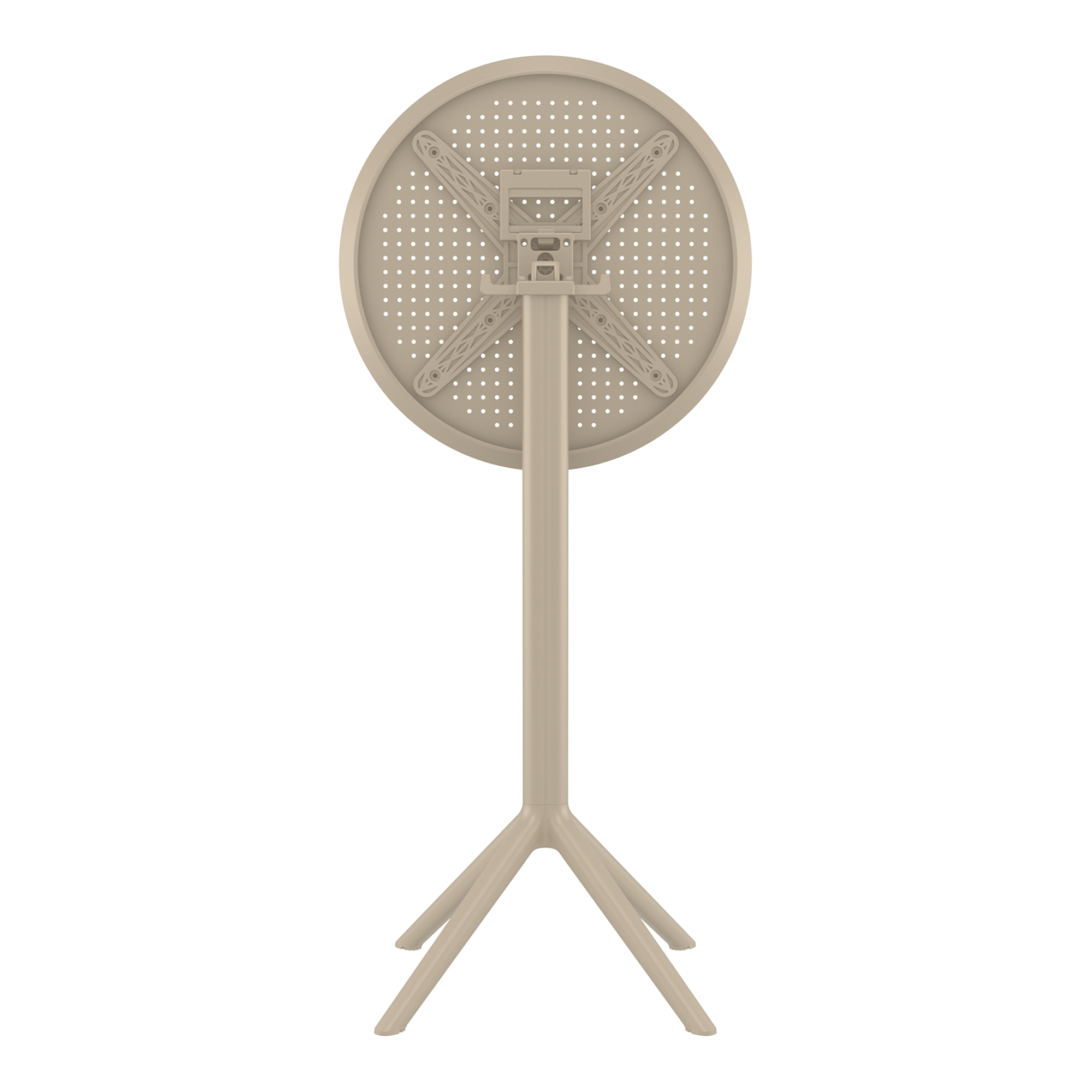 Sky Folding Bar Table - 60cm Diameter - Taupe