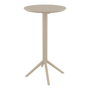 Sky Folding Bar Table - 60cm Diameter - Taupe