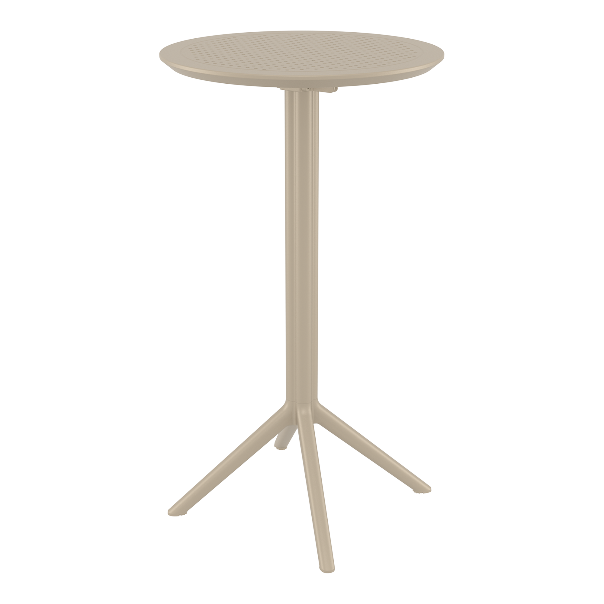 Sky Folding Bar Table - 60cm Diameter - Taupe