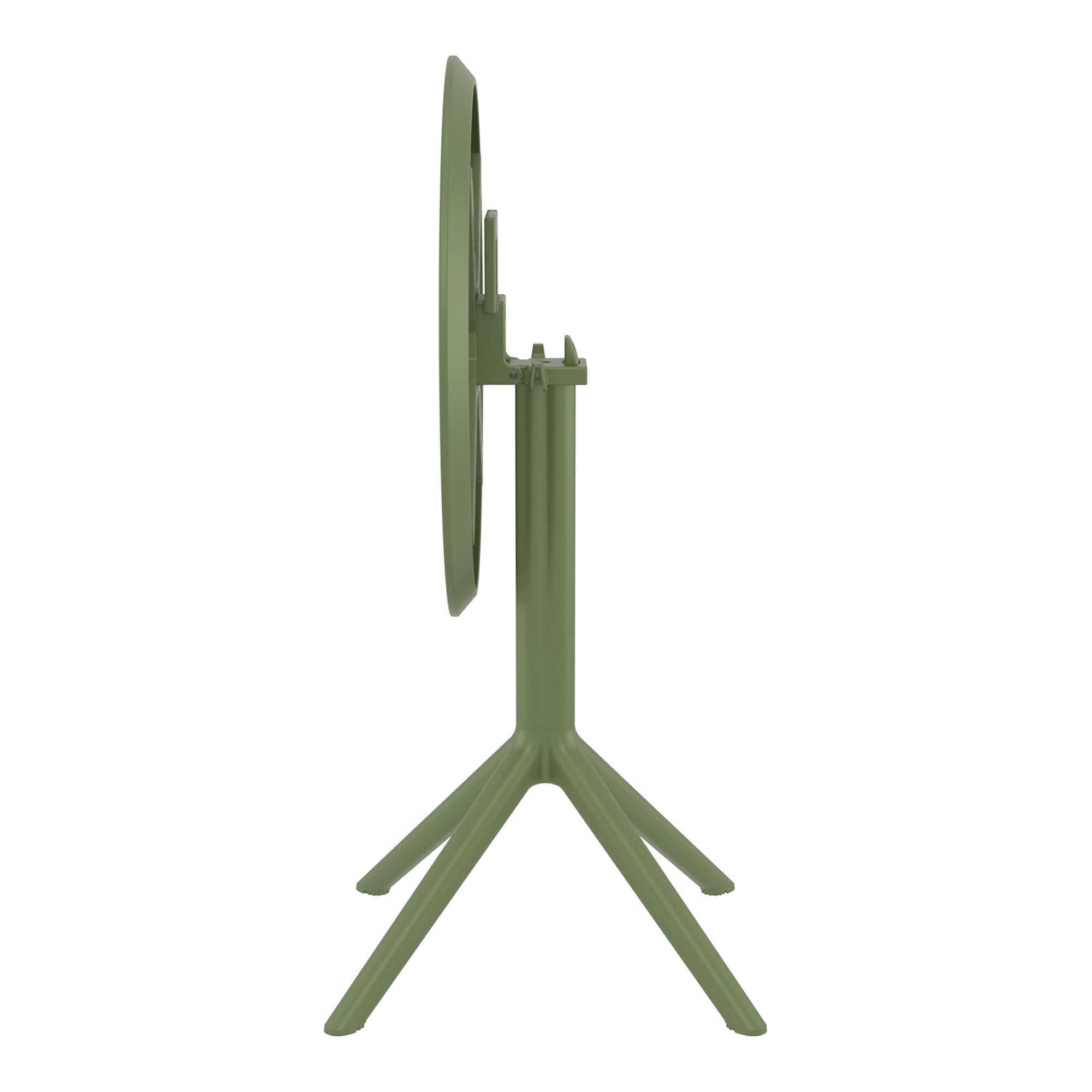 Sky Folding Dining Table - 60cm Diameter - Olive Green