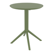 Sky Folding Dining Table - 60cm Diameter - Olive Green