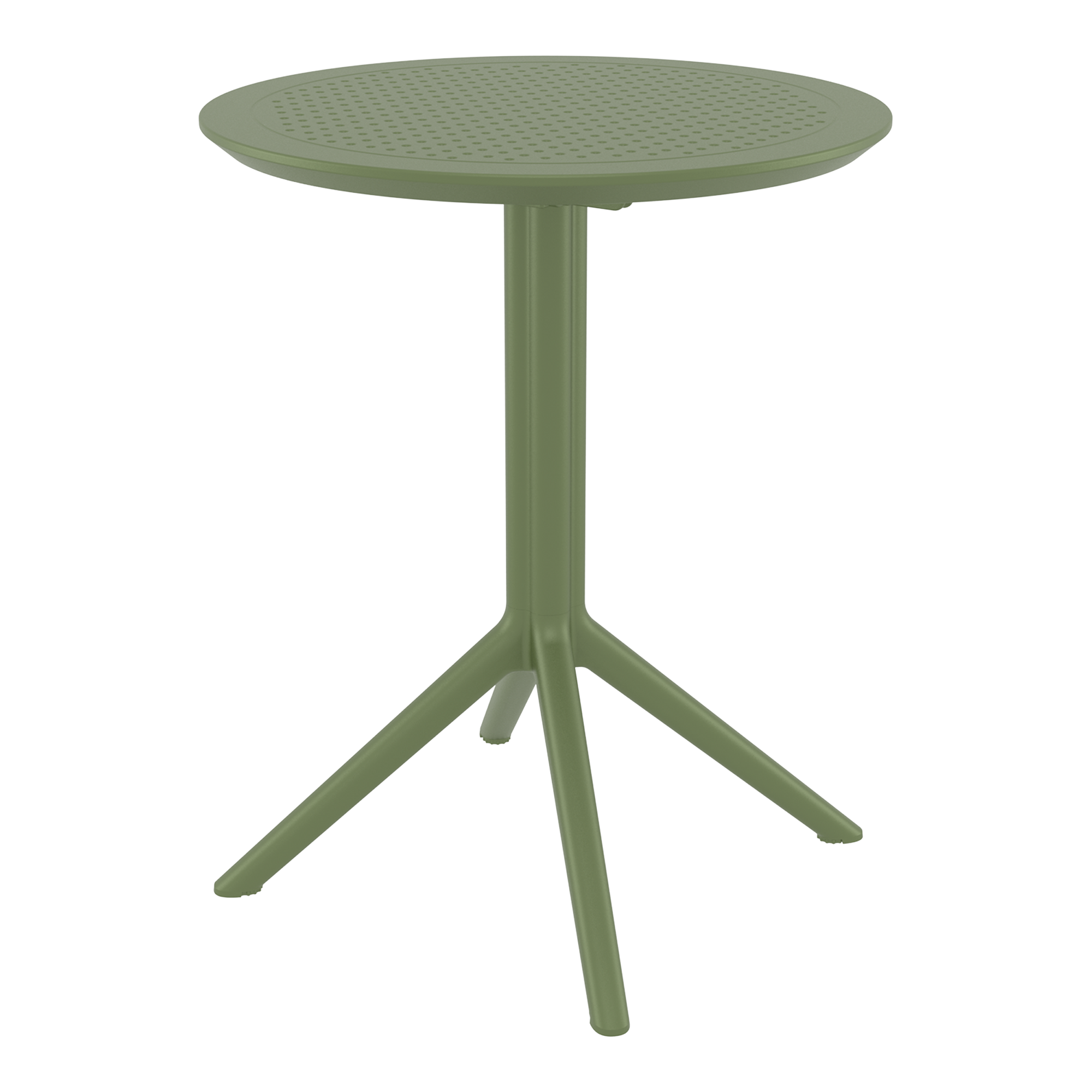 Sky Folding Dining Table - 60cm Diameter - Olive Green