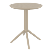 Sky Folding Dining Table - 60cm Diameter - Taupe