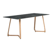 Wings Dining Table - Oak - 180x80cm - 12mm Italian Stone HPL Table Top