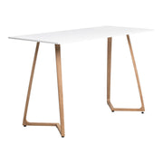 Wings Poseur Table - Oak - 180x80cm - 18mm White MFC Table Top