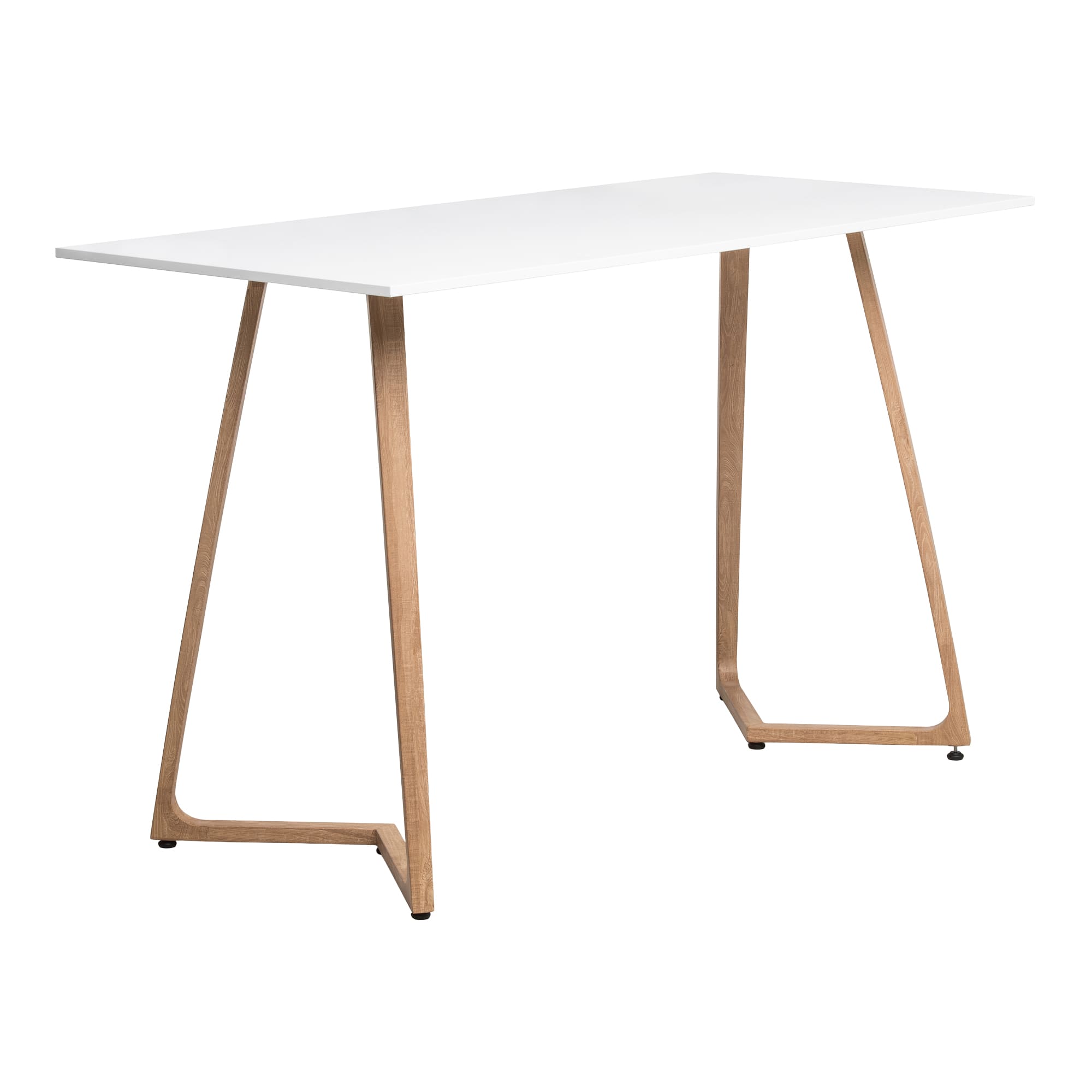 Wings Poseur Table - Oak - 180x80cm - 18mm White MFC Table Top