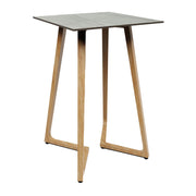 Wings Poseur Table - Oak - 70x70cm - 12mm Grigio HPL Table Top