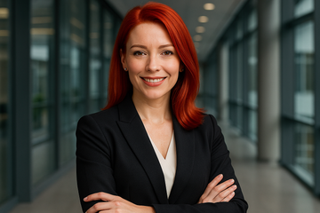 A Business Person with Red Hair called Ruby 