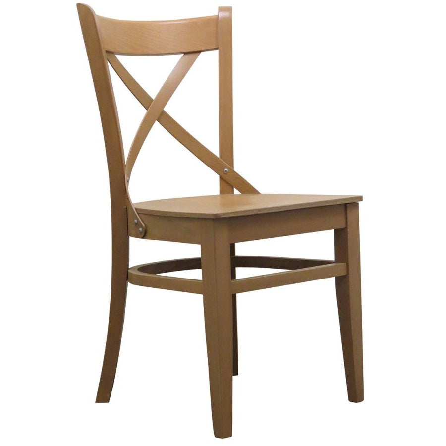 Cross Back Strong Dining Chair