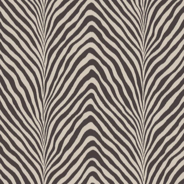 Warner House Zebra Espresso Wallpaper